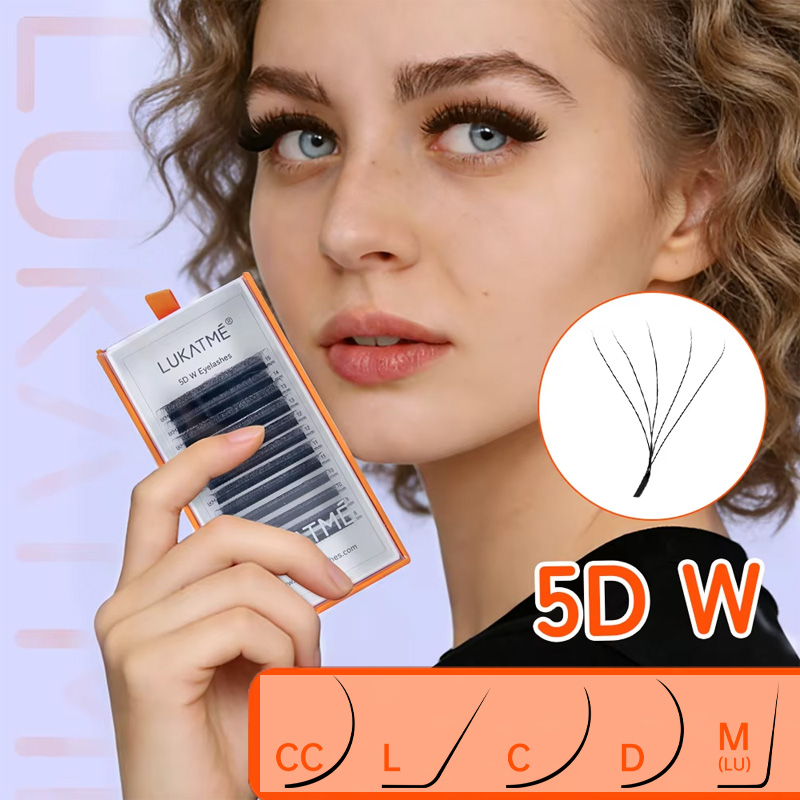 Mega Volume Lash - Наращивание ресниц LUKATME 5D W, ультрамягкие,