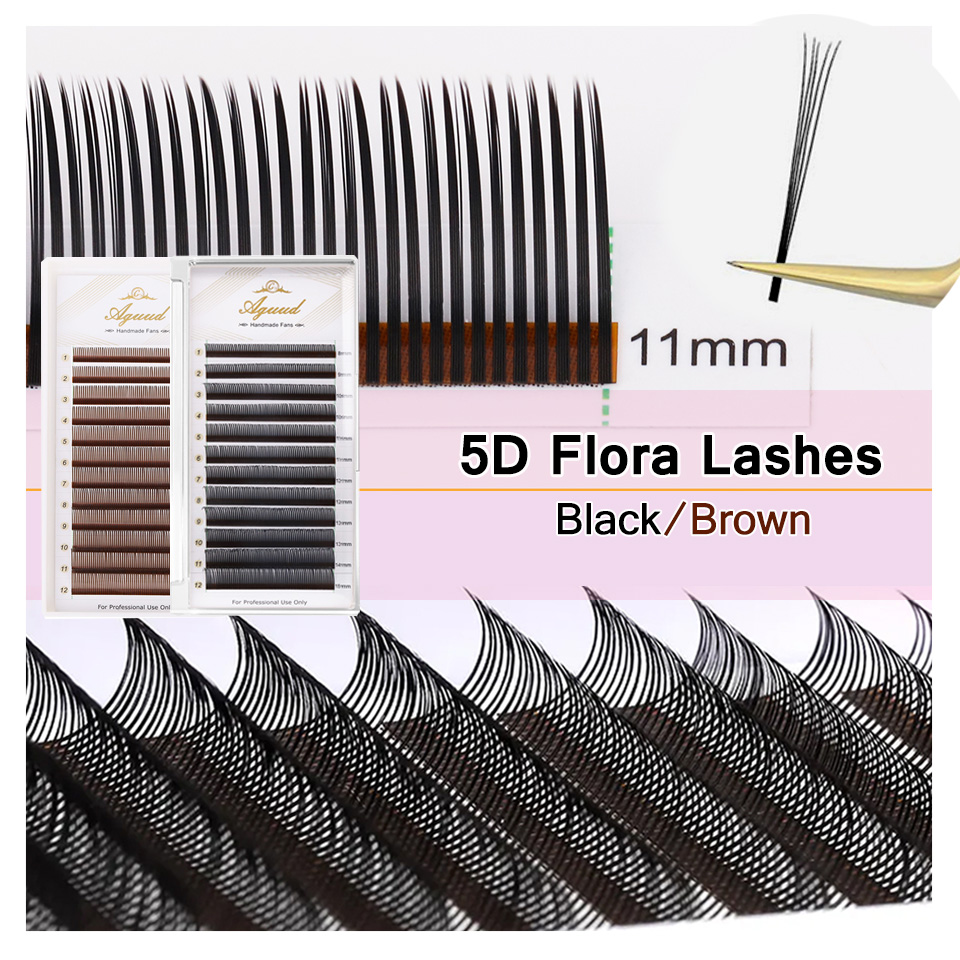Eyelash Extension Anime - AGUUD 5D Flora Наращивание ресниц Готовые
