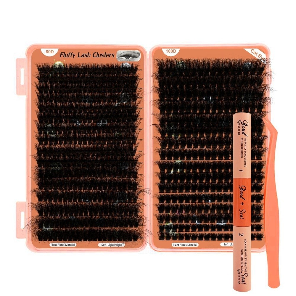 Mega Volume Lash - Долговечные накладные ресницы D-изгиб Mega Volume,