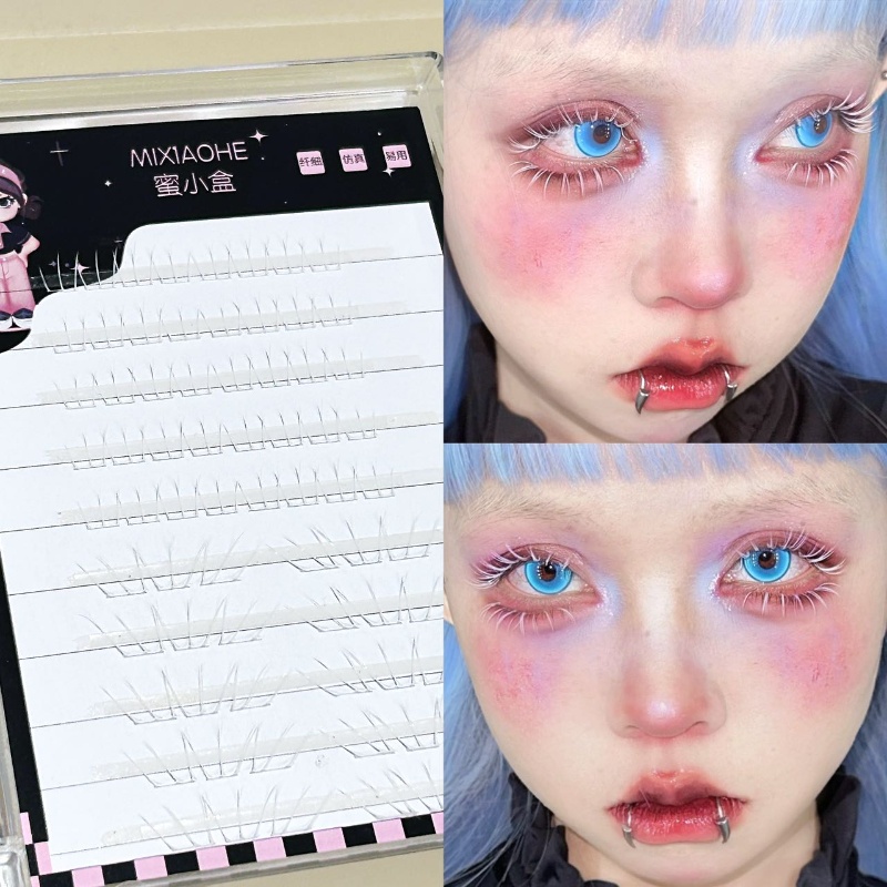 Eyelash Extension Anime - Накладные ресницы Mixiaohe White Cat Paw,
