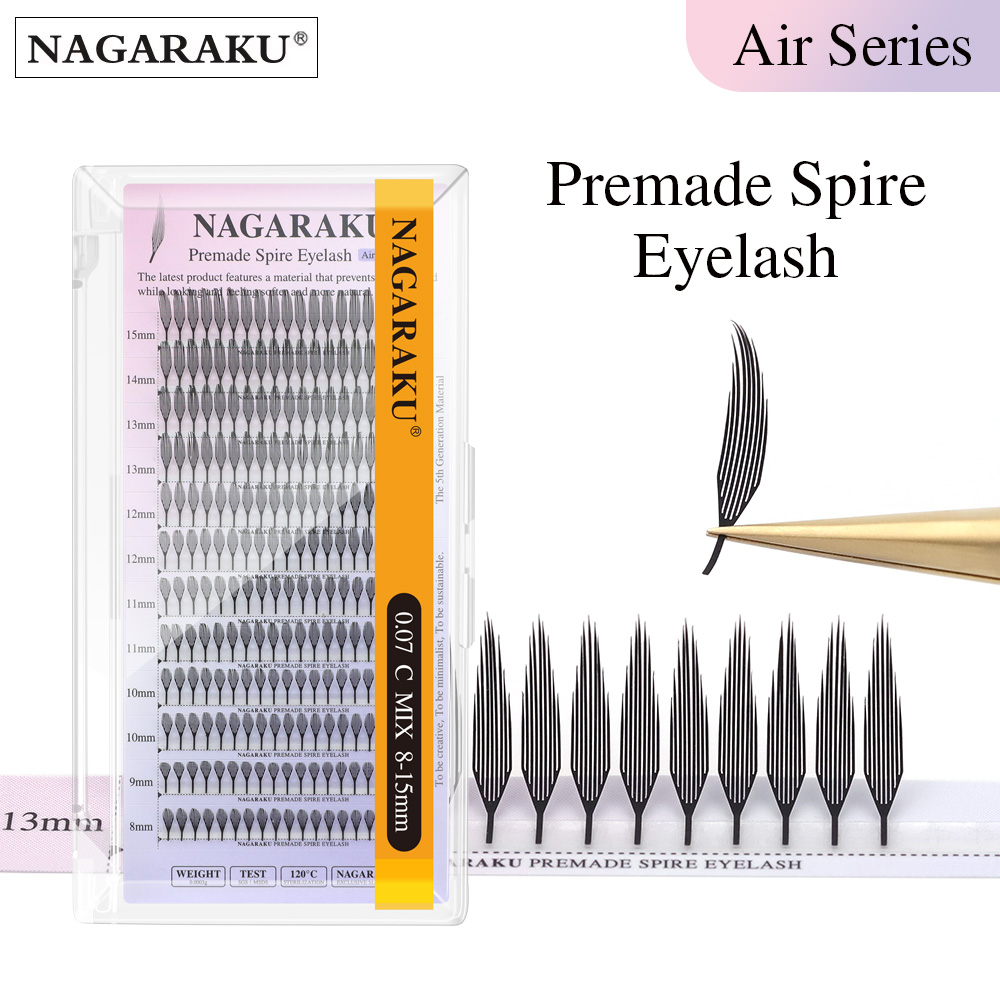 Eyelash Extension Anime - NAGARAKU готовые шипованные ресницы с эффектом