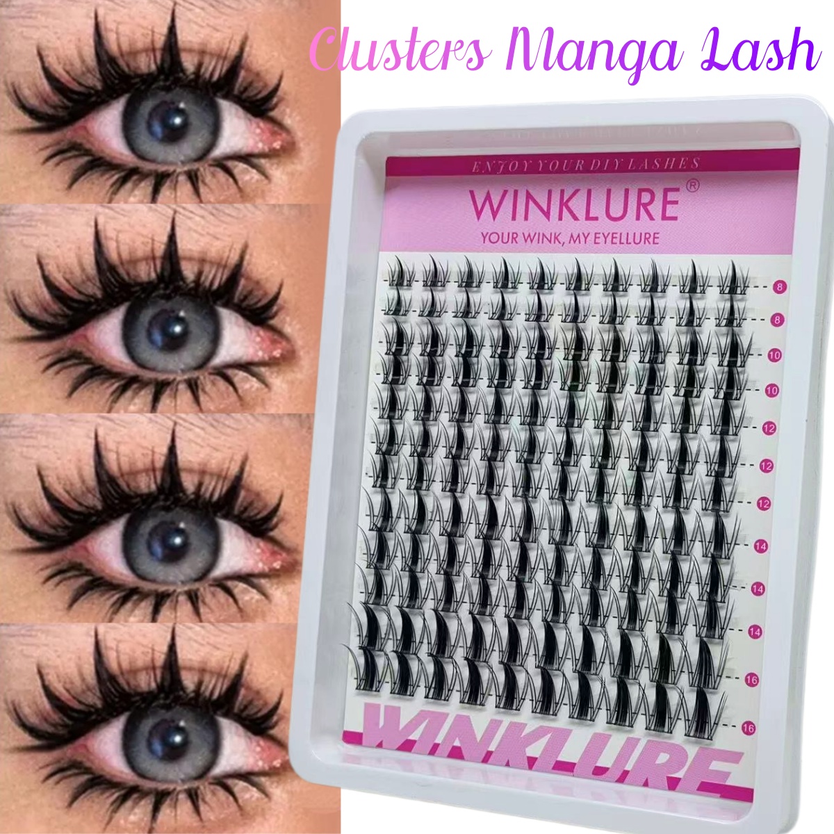 Eyelash Extension Anime - Набор накладных ресниц WINKLURE Manga Lash