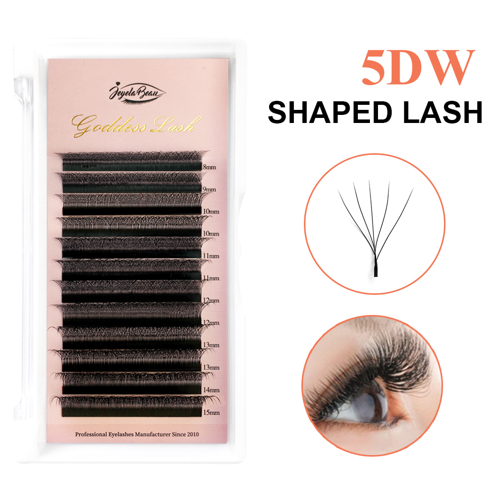 Mega Volume Lash - Накладные ресницы Goddess 5D W-образной формы,