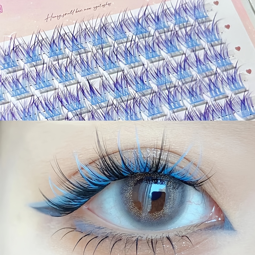 Eyelash Extension Anime - Накладные ресницы Mixiaohe, 60 пучков, легкое