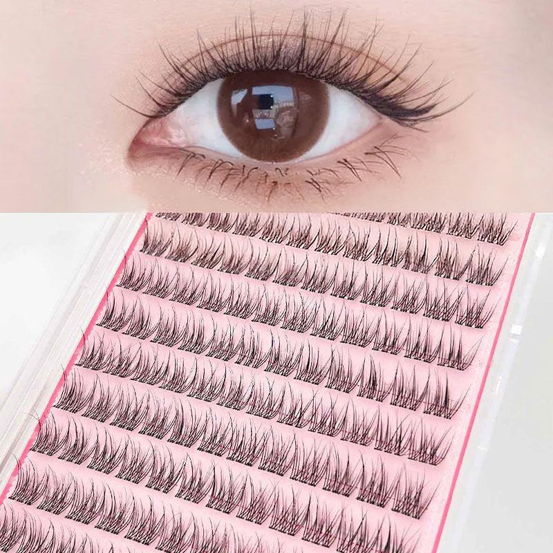 Eyelash Extension No 11 - Черные самоклеящиеся накладные ресницы, нежные, 11-13