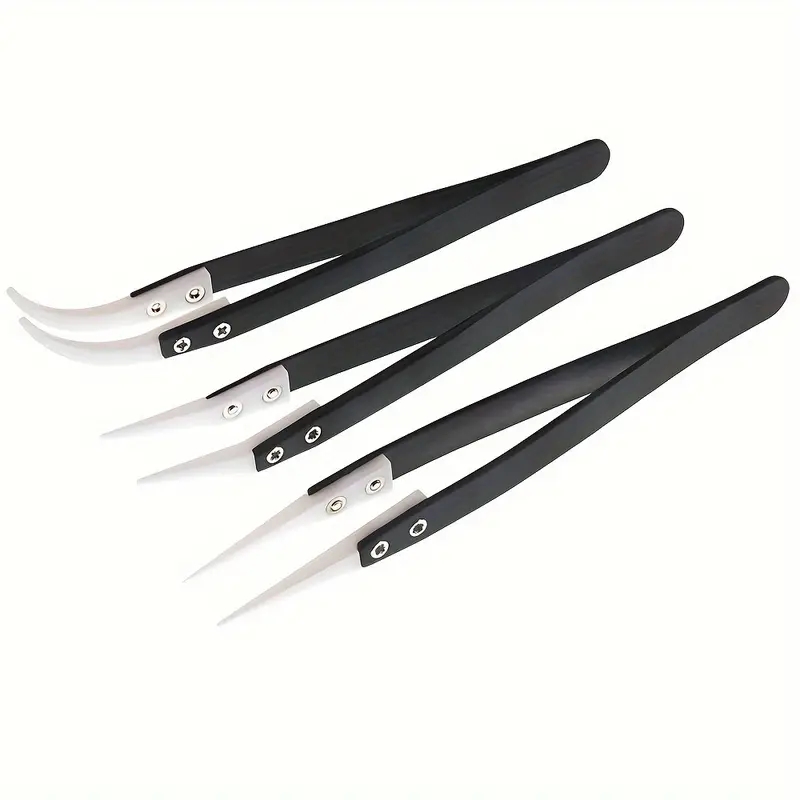 Isolation Tweezer Curved - Керамические антистатические пинцеты, промышленные керамические пинцеты