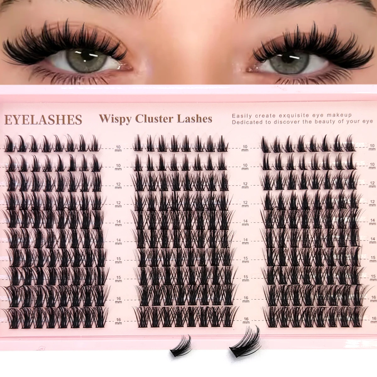 Eyelash Extension Anime - Накладные ресницы AMSDCN: пучки-кластеры для аниме-косплея,