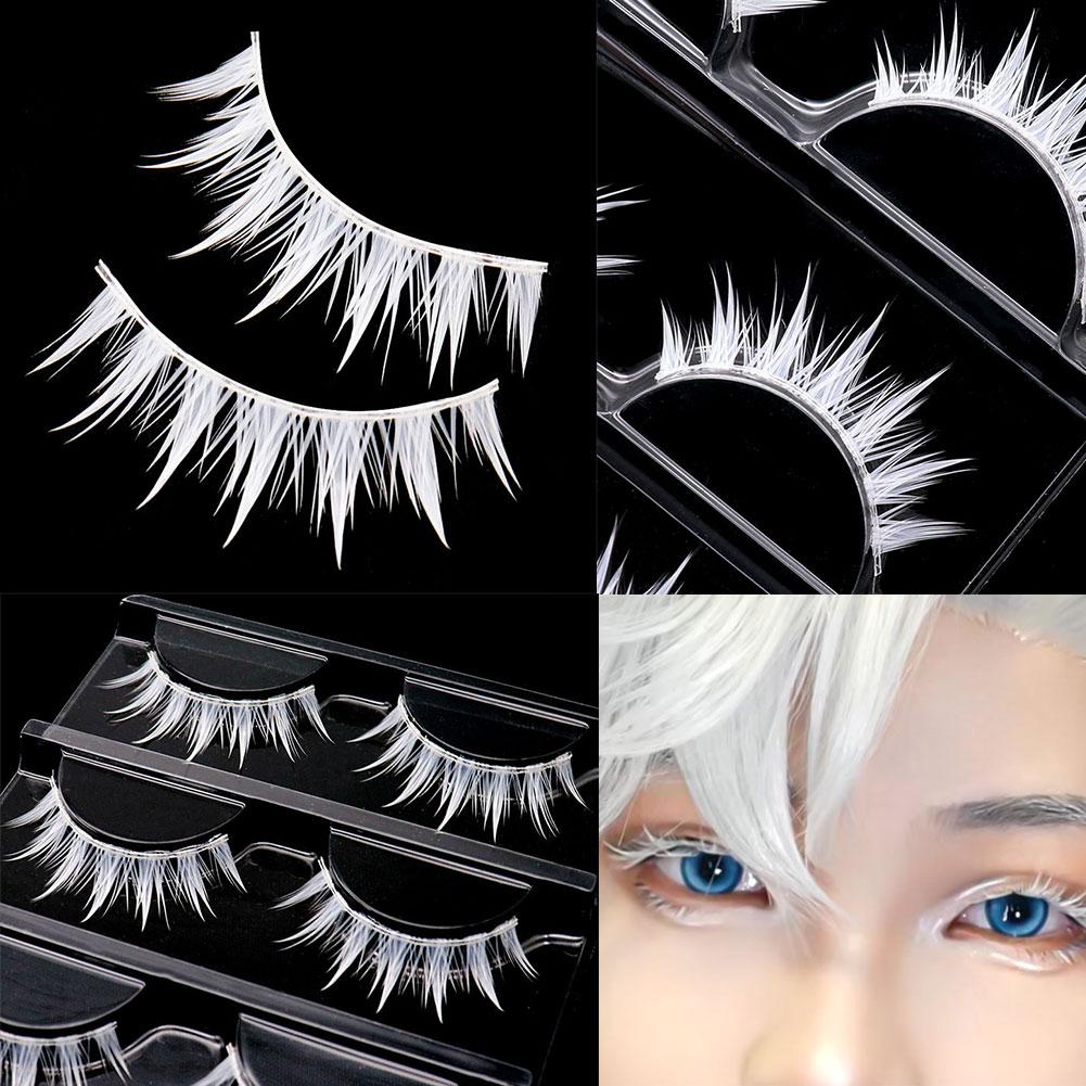 Белые накладные ресницы для ко – обзор и цена Eyelash Extension Anime