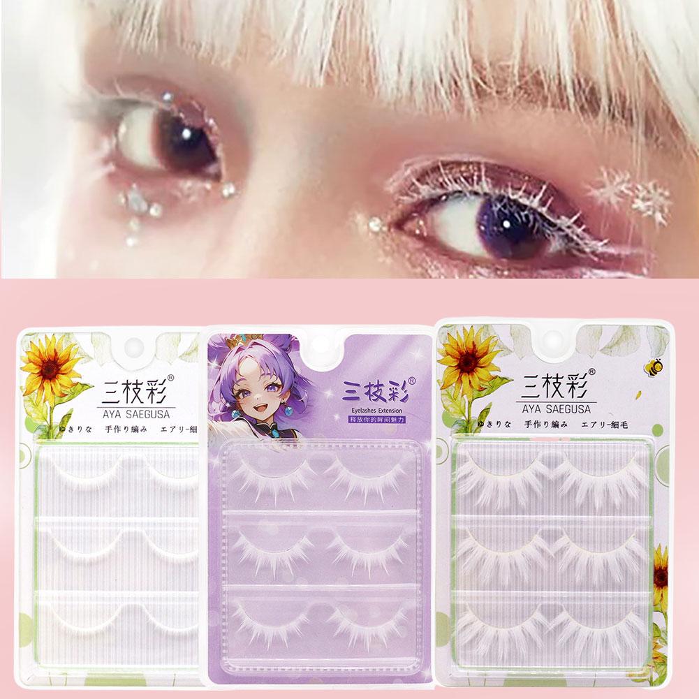 Белые накладные ресницы для ко – обзор и цена Eyelash Extension Anime