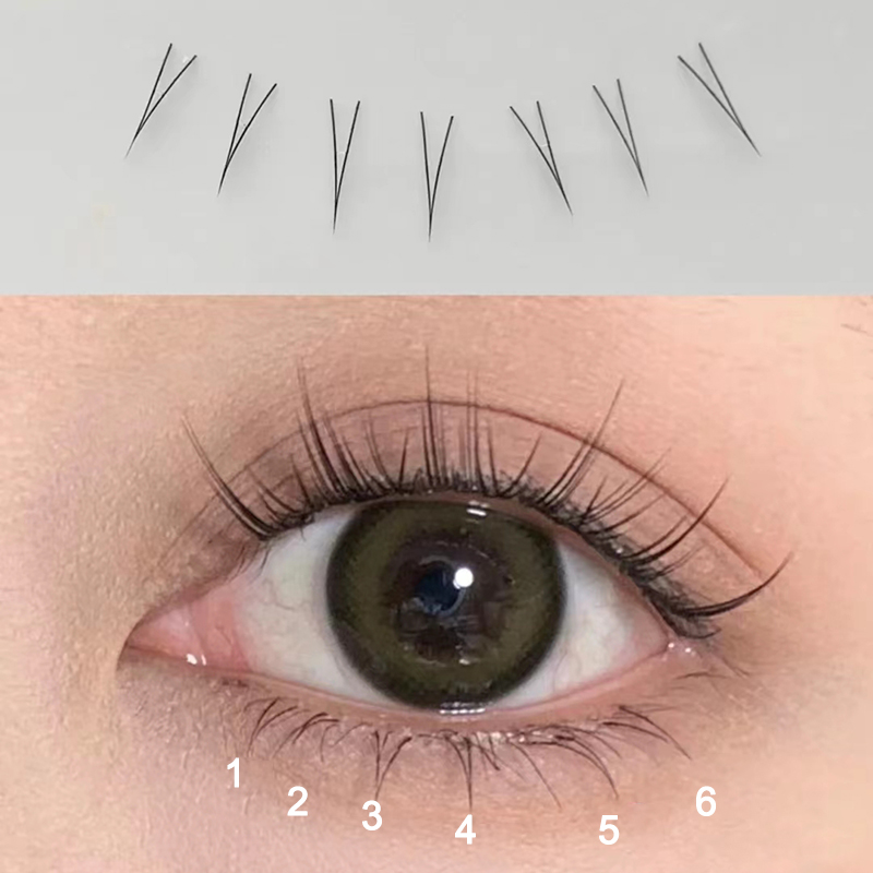 J Curl V-образные ресницы под  – обзор и цена Eyelash Extension Anime