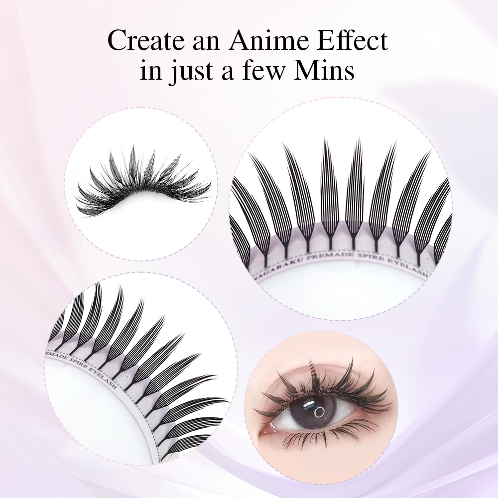 NAGARAKU готовые шипованные ре – обзор и цена Eyelash Extension Anime