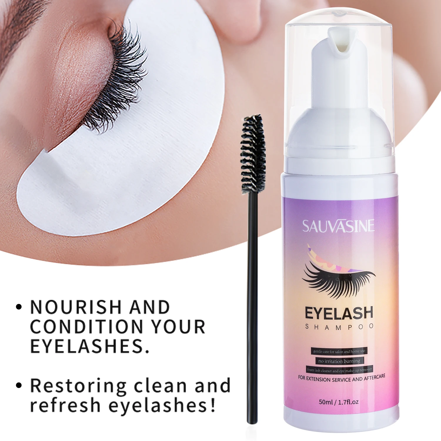 5/10 шт., 50 мл, шампунь для н – обзор и цена Eyelash Extension Wash