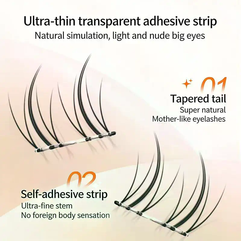 Черные самоклеящиеся накладные – обзор и цена Eyelash Extension No 11