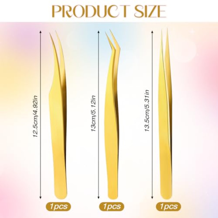 Набор из 3 пинцетов для наращи – обзор и цена Isolation Tweezer Curved