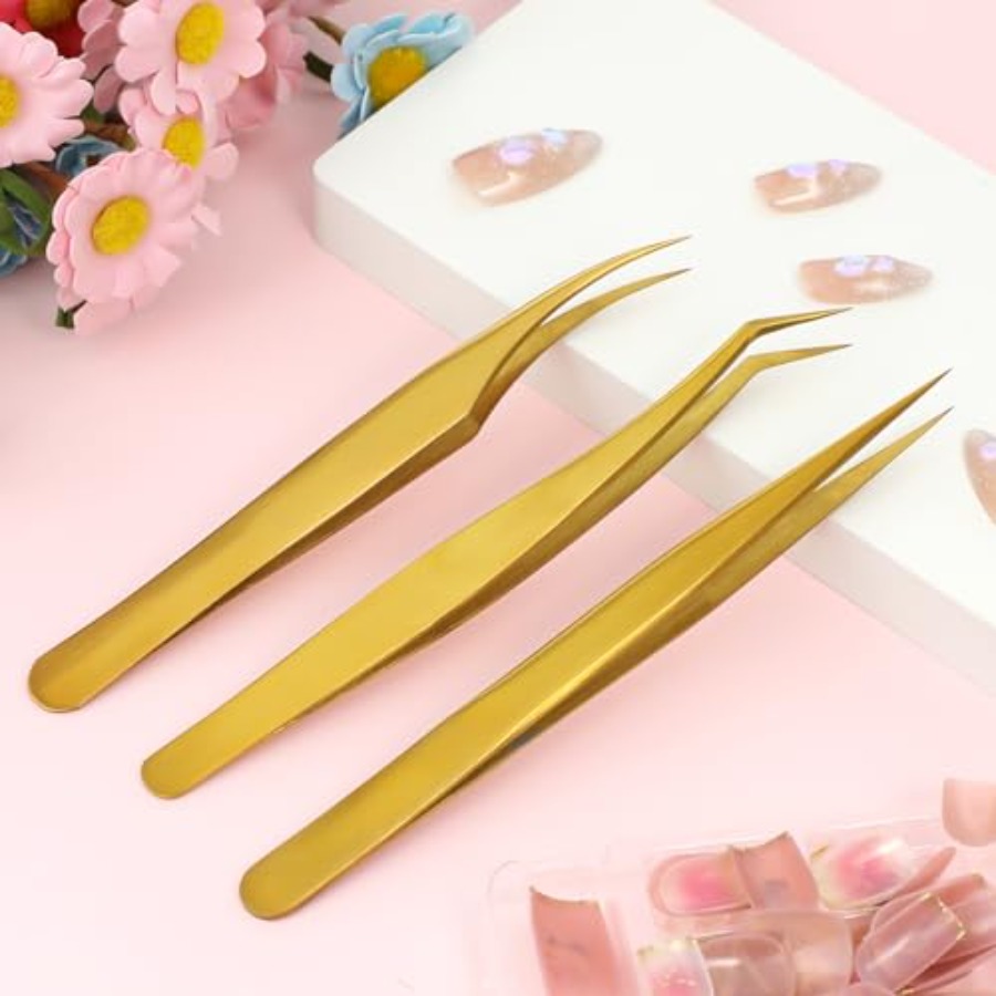 Набор из 3 пинцетов для наращи – обзор и цена Isolation Tweezer Curved
