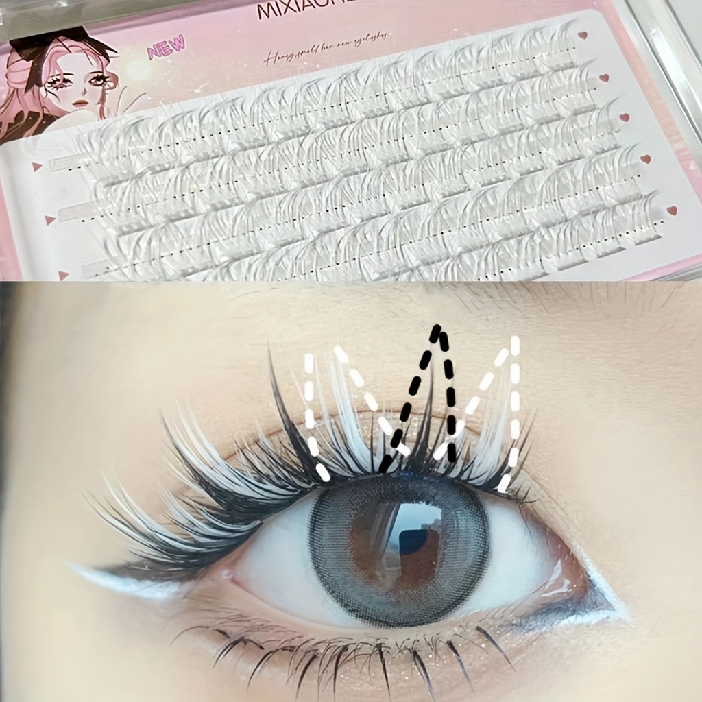 Накладные ресницы Mixiaohe, 60 – обзор и цена Eyelash Extension Anime