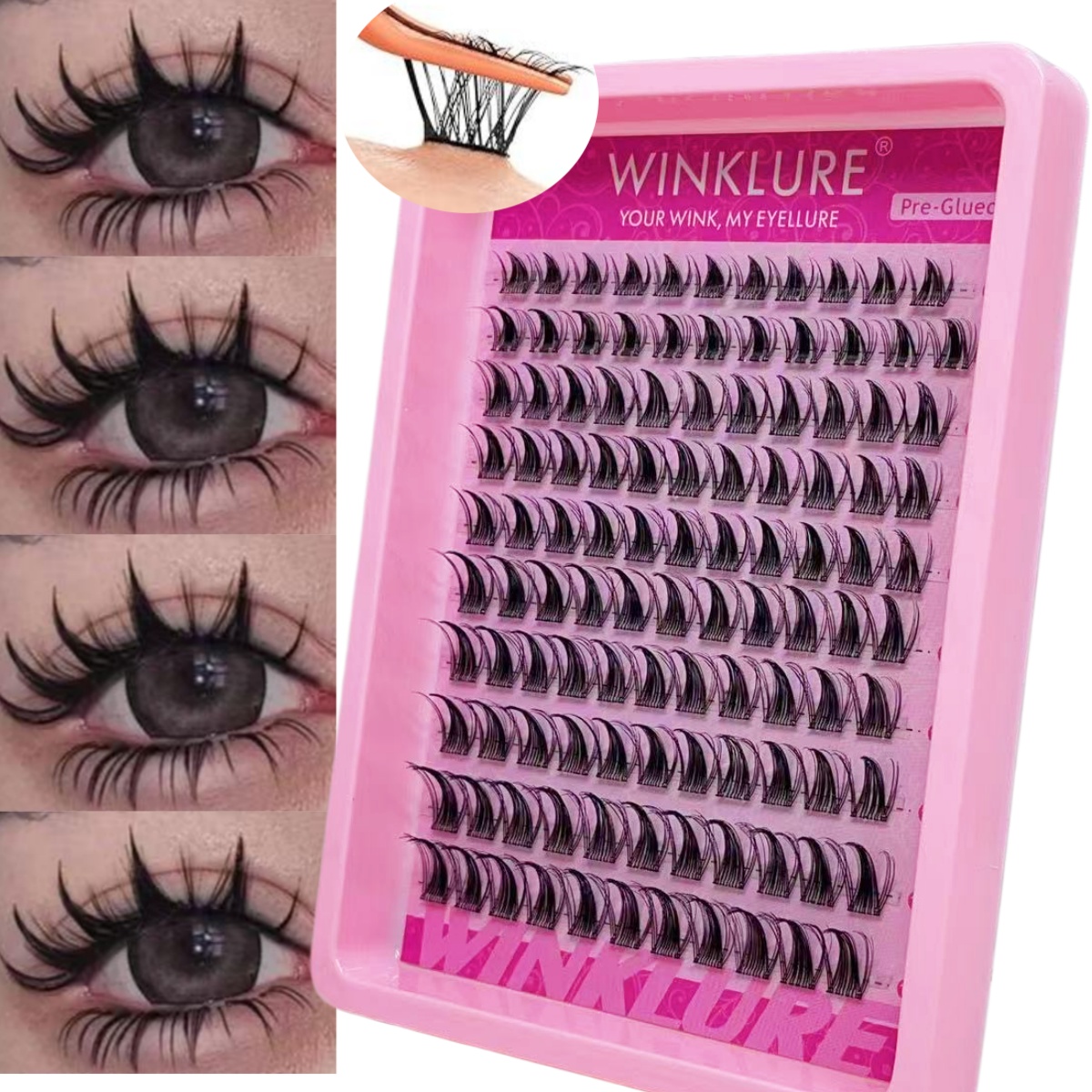 Накладные ресницы WINKLURE, са – обзор и цена Eyelash Extension Anime
